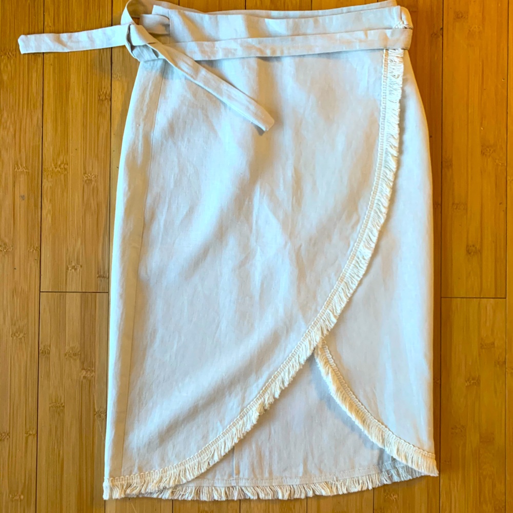 Reformation Balboa Wrap Linen Skirt. Never Worn!!